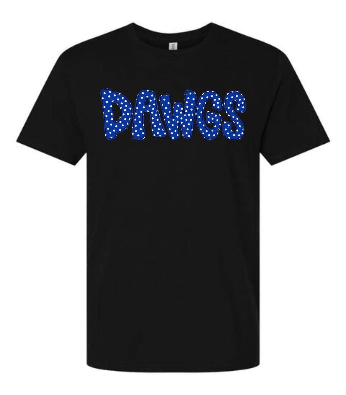 PREORDER DAWGS POLKA DOT BLUE TEE