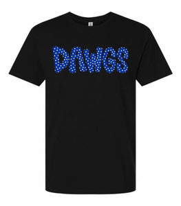 PREORDER DAWGS POLKA DOT BLUE TEE