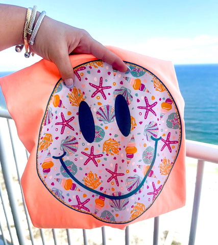 preorder smiley beach comfort color tee