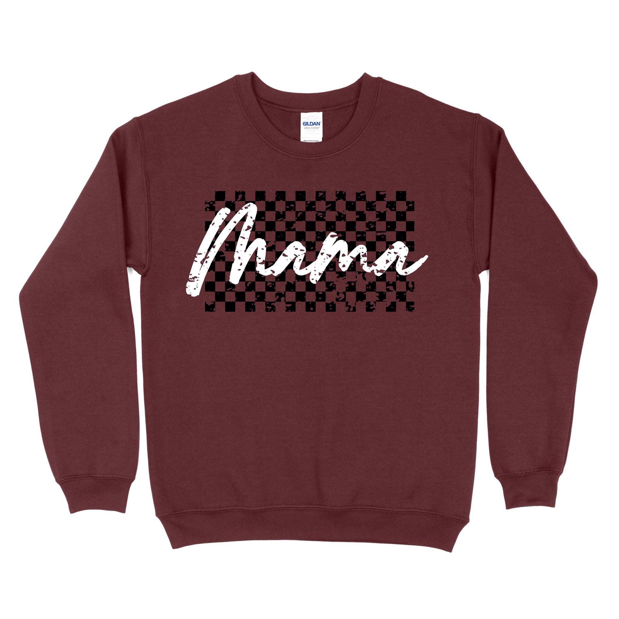 PREORDER MAMA CHECKERED SWEATSHIRT