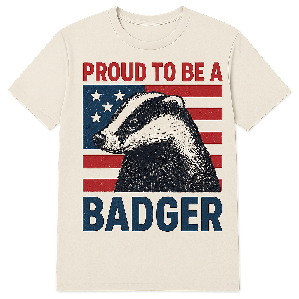 PREORDER PROUD TO BE A BADGER TSHIRT