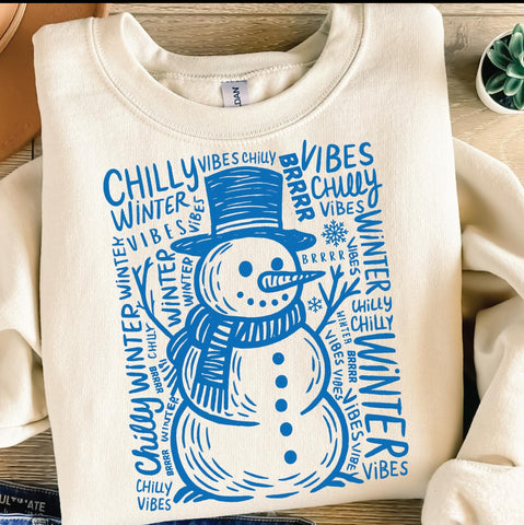 PREORDER SNOWMAN CHILLY VIBES