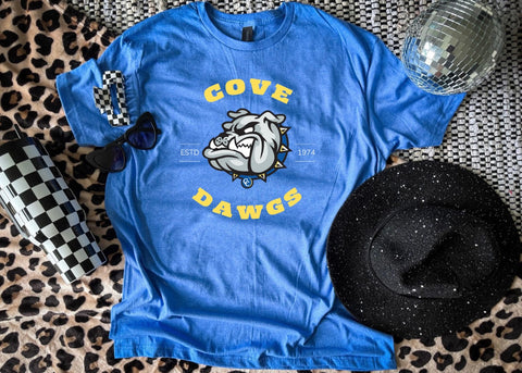 PREORDER COVE DAWGS EST HEATHER ROYAL