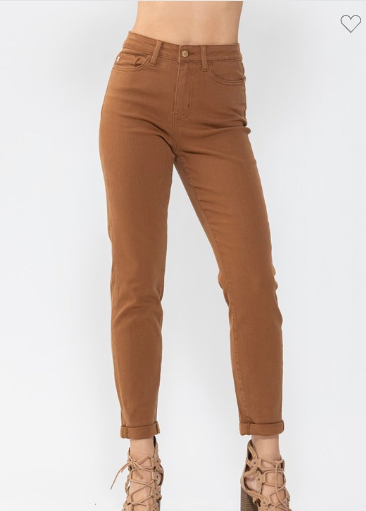 High waisted brown Judy blue jeans