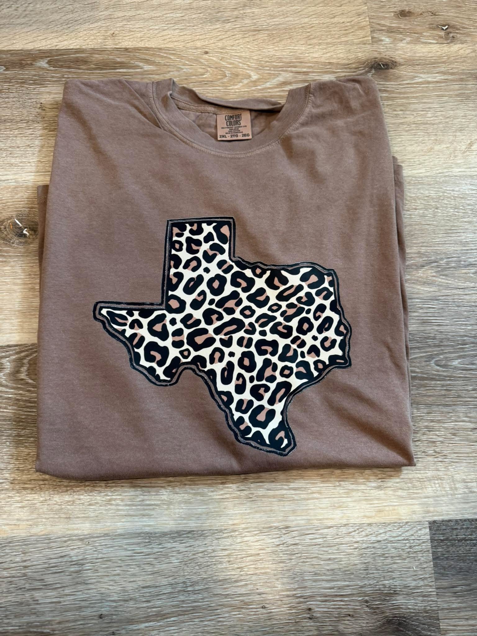 PREORDER LEOPARD TEXAS TEE