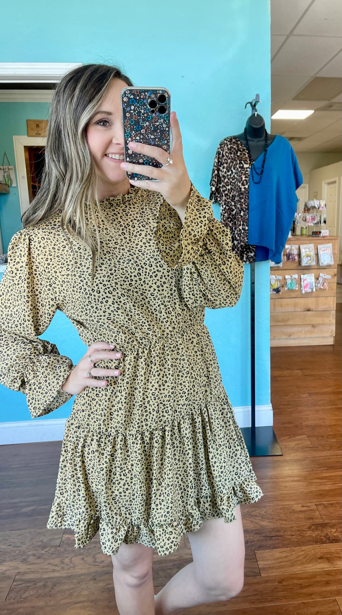 Animal print dress