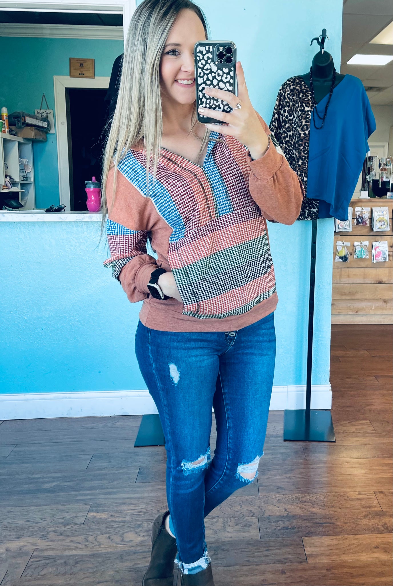 Multi color vintage sweater