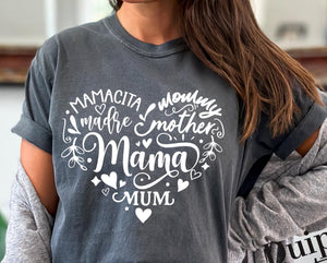 PREORDER MAMA NAMES HEART