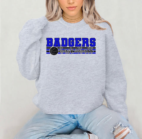 PREORDER BADGERS BLACK LEOPARD BASKETBALL