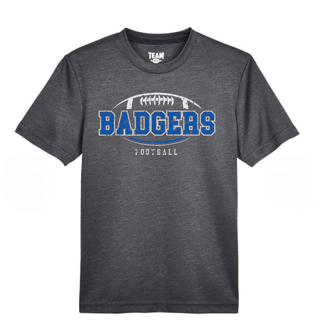 PREORDER BADGER FOOTBALL DISTRESSED GREY DRIFIT