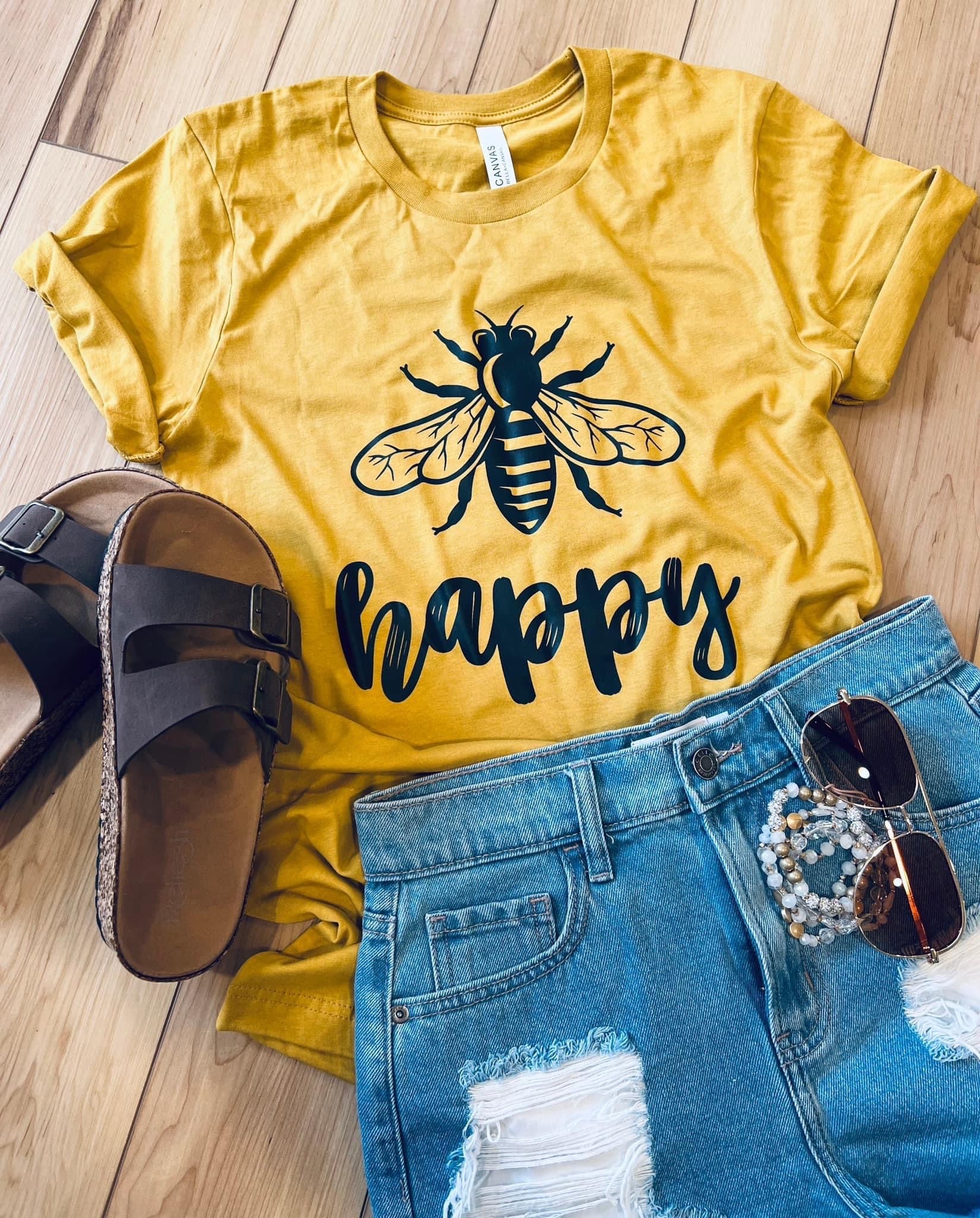 PREORDER BEE HAPPY T-SHIRT