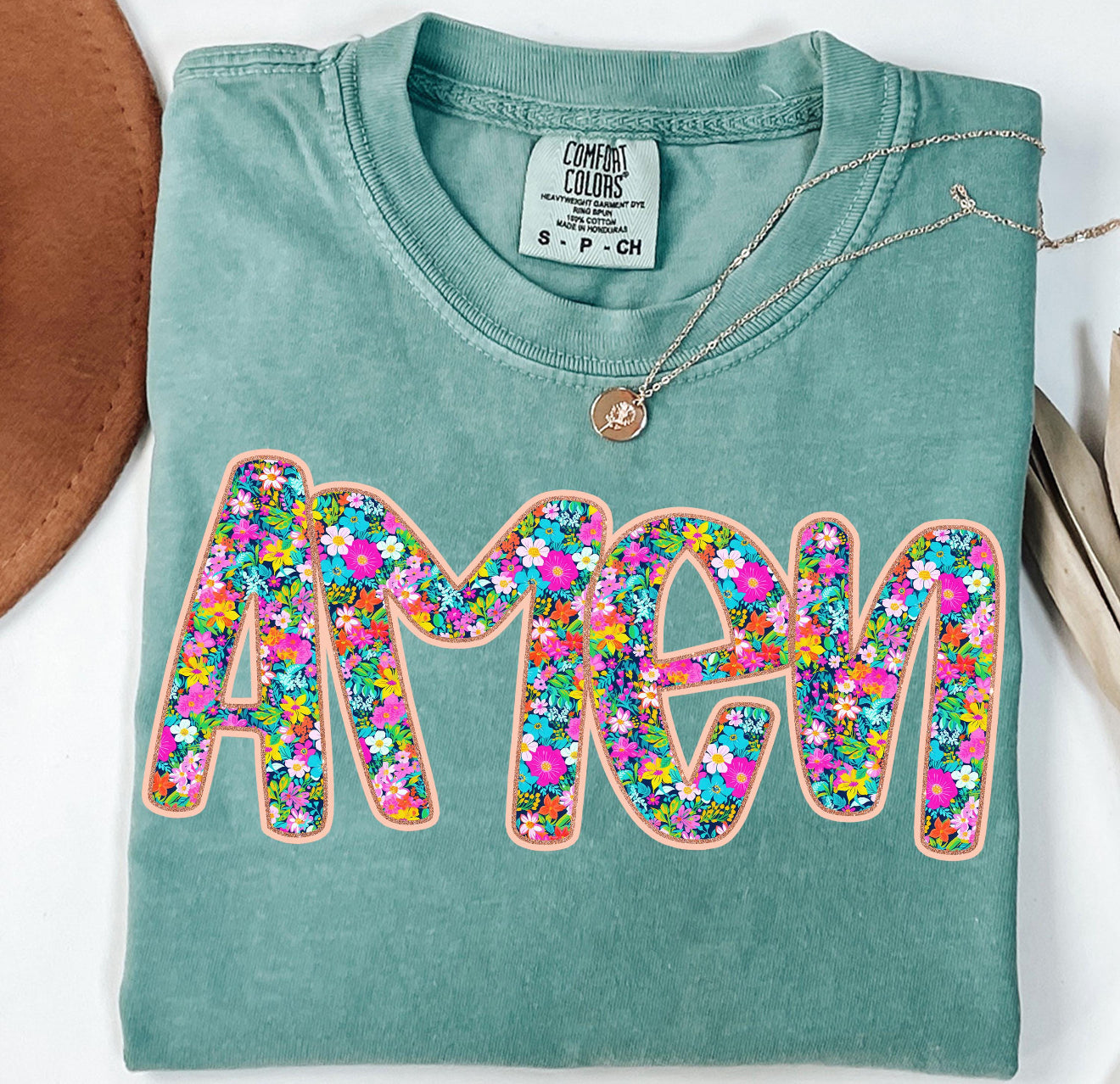 PREORDER AMEN FLORAL TSHIRT