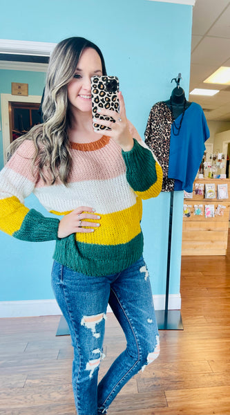 Multicolor fall sweater