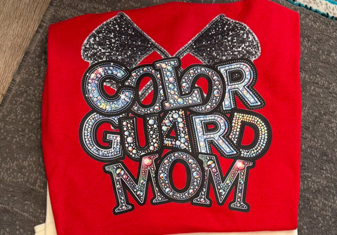 PREORDER COLOR GUARD MOM - EMAIL ME IF YOUD LIKE TO CHANGE THE COLOR TEE