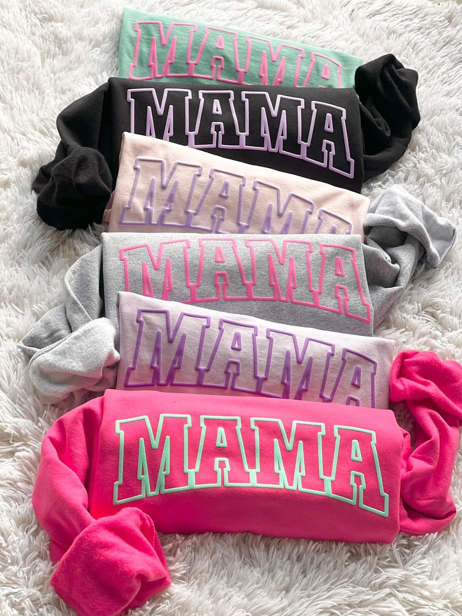 PREORDER PASTEL MAMA PUFF SWEATSHIRT/T-SHIRT