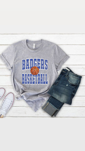 PREORDER BADGERS BASKETBALL GREY