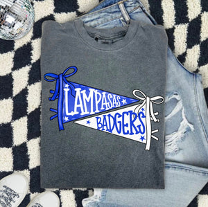 PREORDER LAMPASAS BADGERS PENNANT