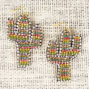 Cactus multicolor earrings