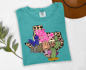 PREORDER LEOPARD TEXAS, COW, CACTUS