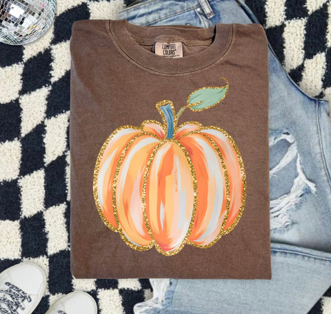 PREORDER GLITTER OUTLINE PUMPKIN