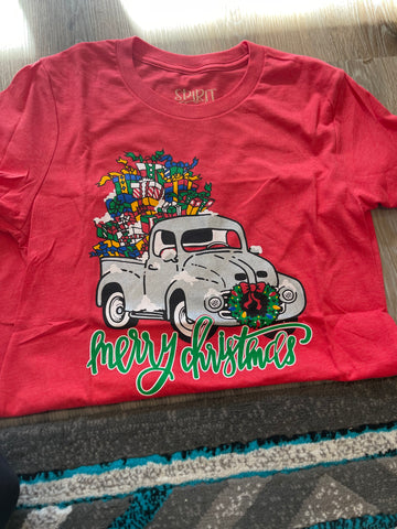 INSTOCK MERRY CHRISTMAS TRUCK,LARGE