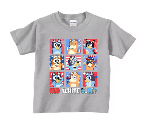PREORDER RED WHITE AND BLUE TEE