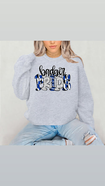 PREORDER BADGER PRIDE T-SHIRT/ SWEATSHIRT