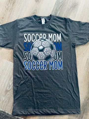 PREORDER SOCCER MOM BLING T-SHIRT