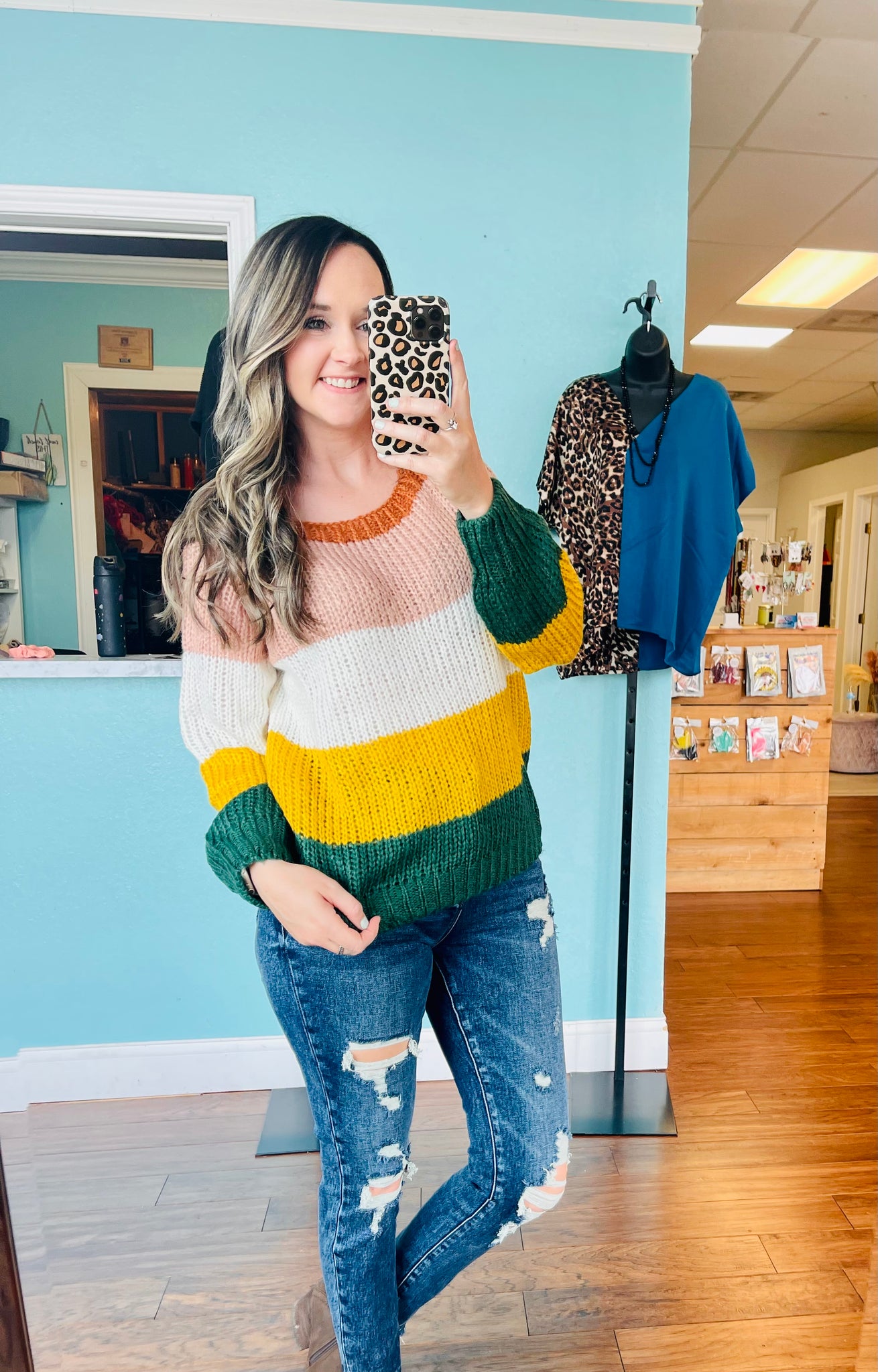 Multicolor fall sweater