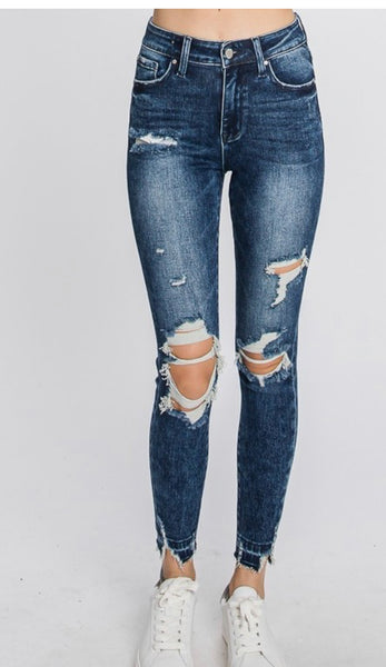 Petra distressed skinny jeans