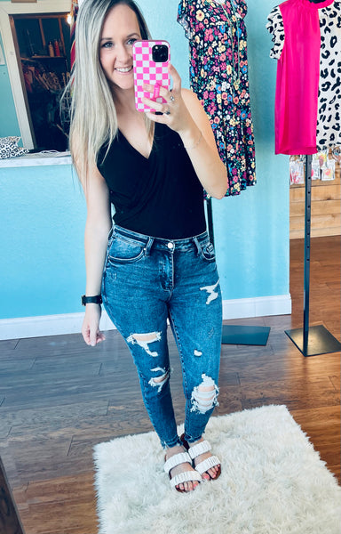 Petra distressed skinny jeans