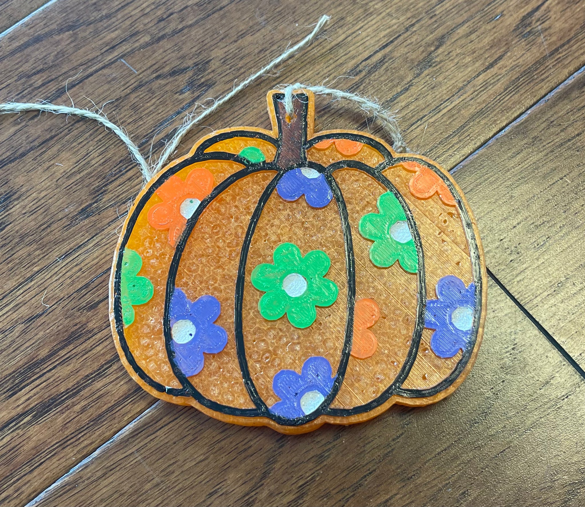 Flower pumpkin car scent