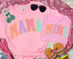 PREORDER MAMA COLORFUL STITCH TSHIRTS