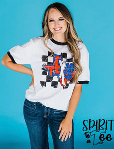 PREORDER TEXAS CHECKERED T-SHIRT
