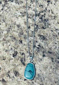 Lennon turquoise trapezoid necklace