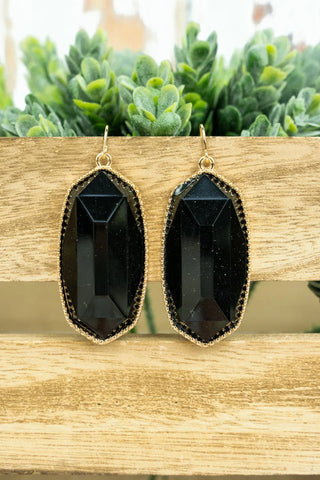 Mia black earrings
