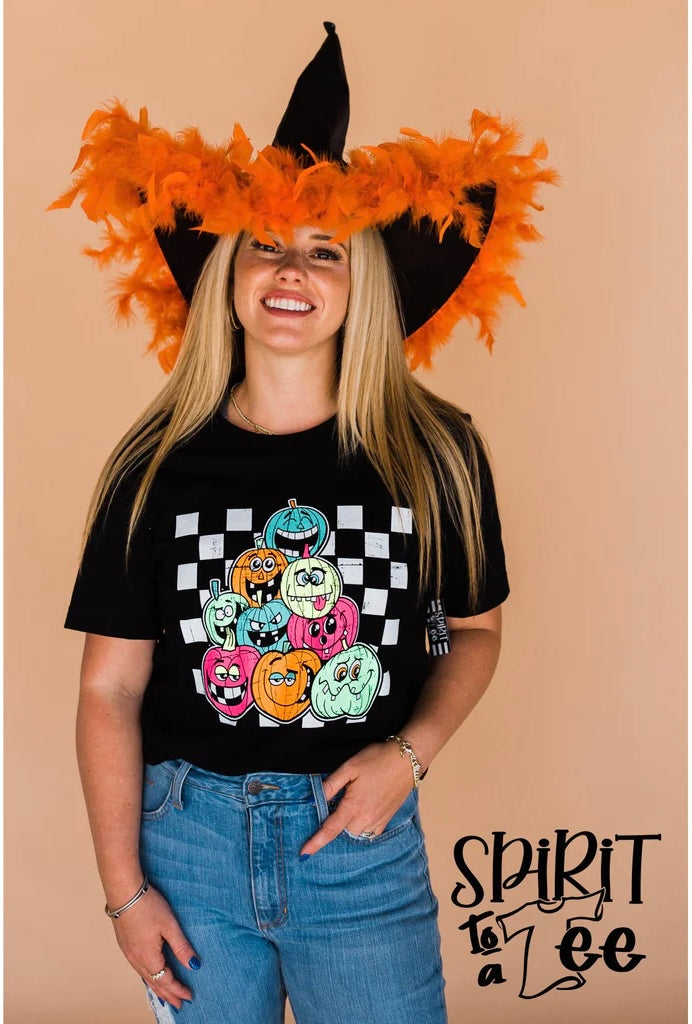 PREORDER CHECKERED PUMPKIN T-SHIRT