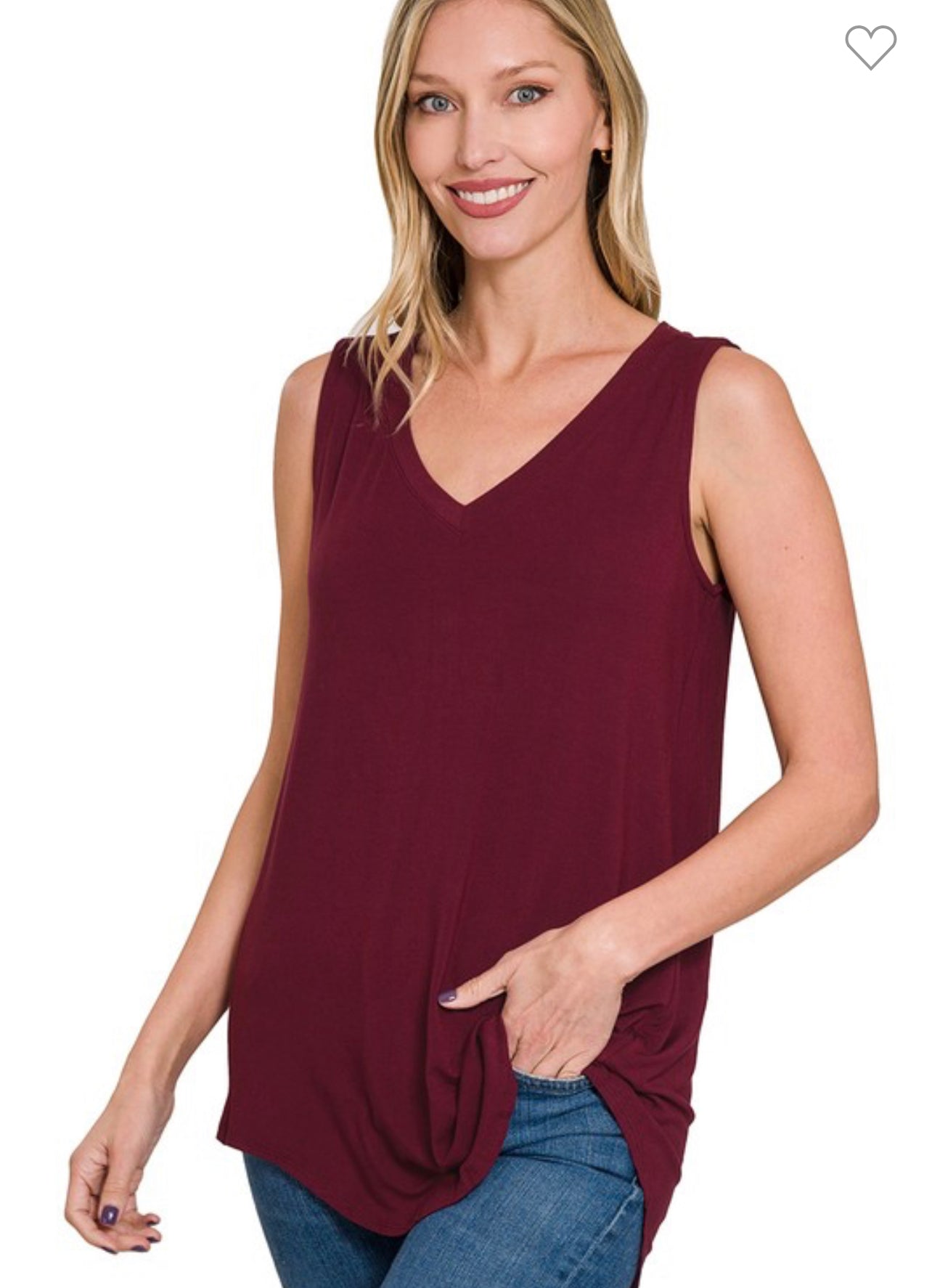 Maroon tank top