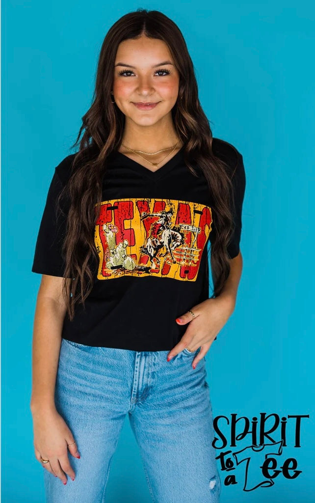 PREORDER TEXAS COWBOY LICENSE PLATE T-SHIRT
