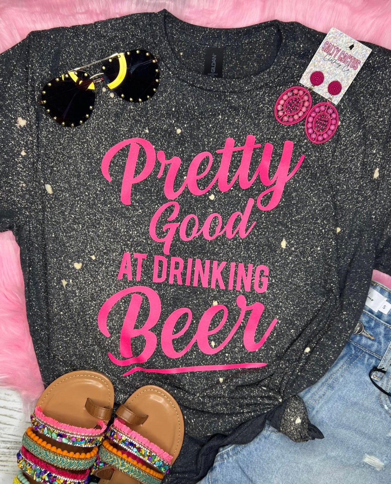 PREORDER PRETTY GOOD AT DRINKING BEER T-SHIRT