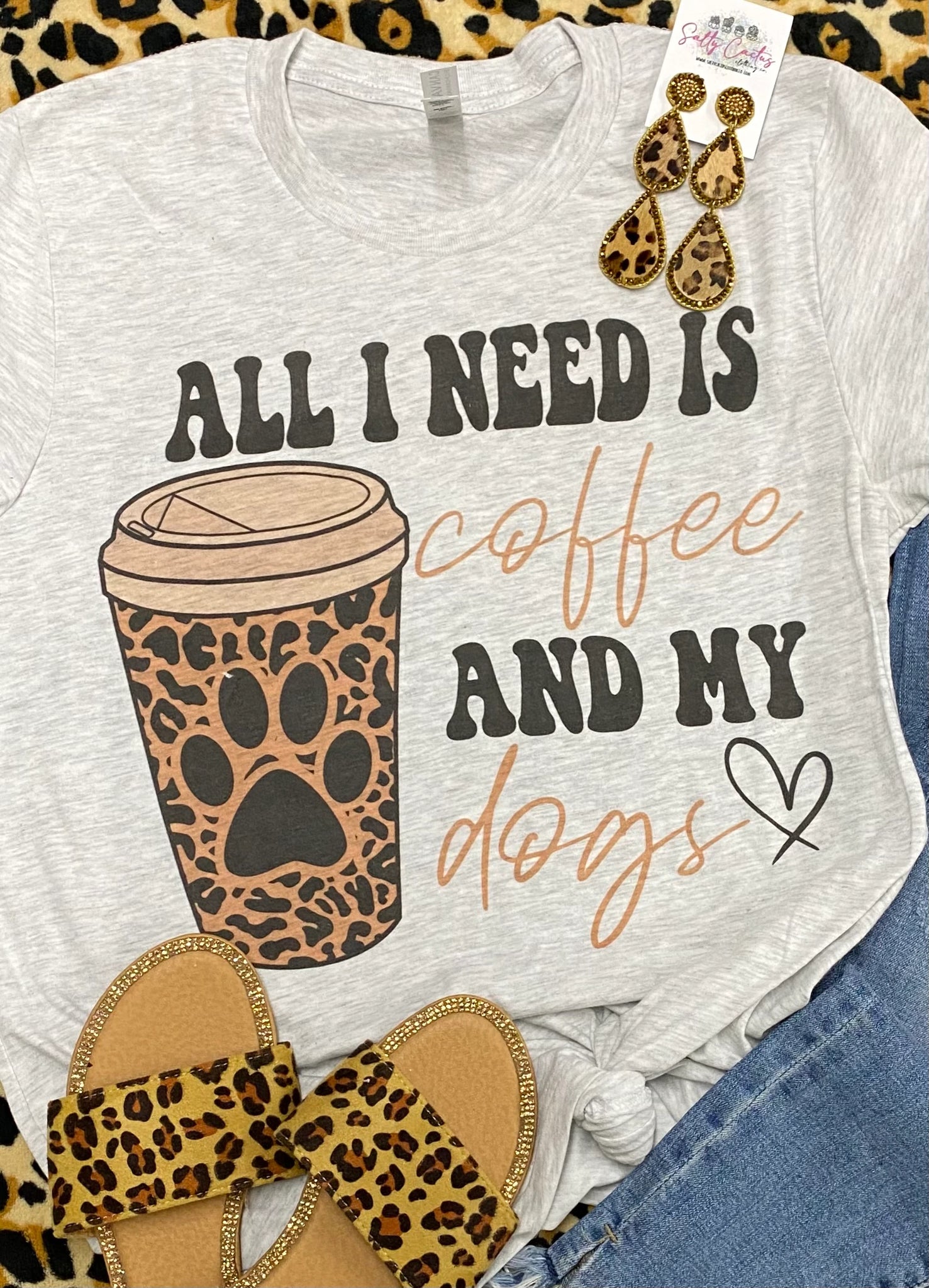 PREORDER ALL I NEED IS COFFEE AND MY DOG T-SHIRT