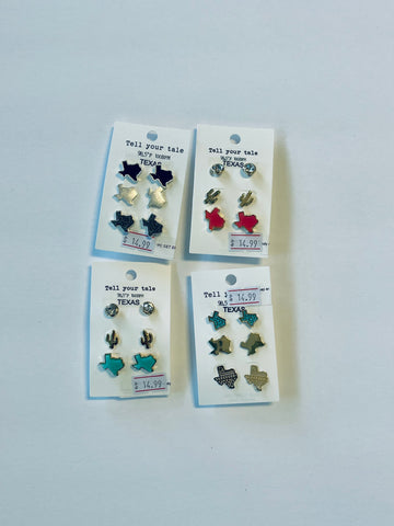 TEXAS stud earrings