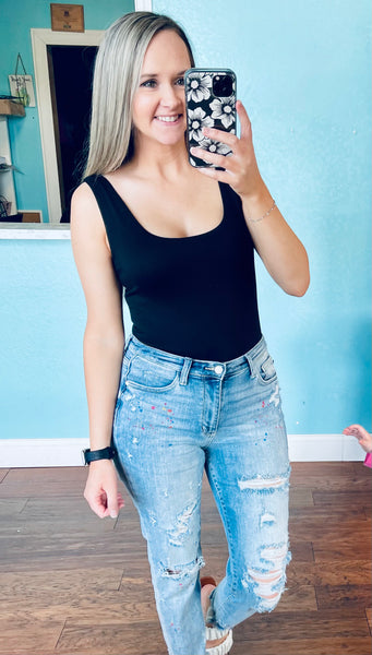 Black bodysuit hi